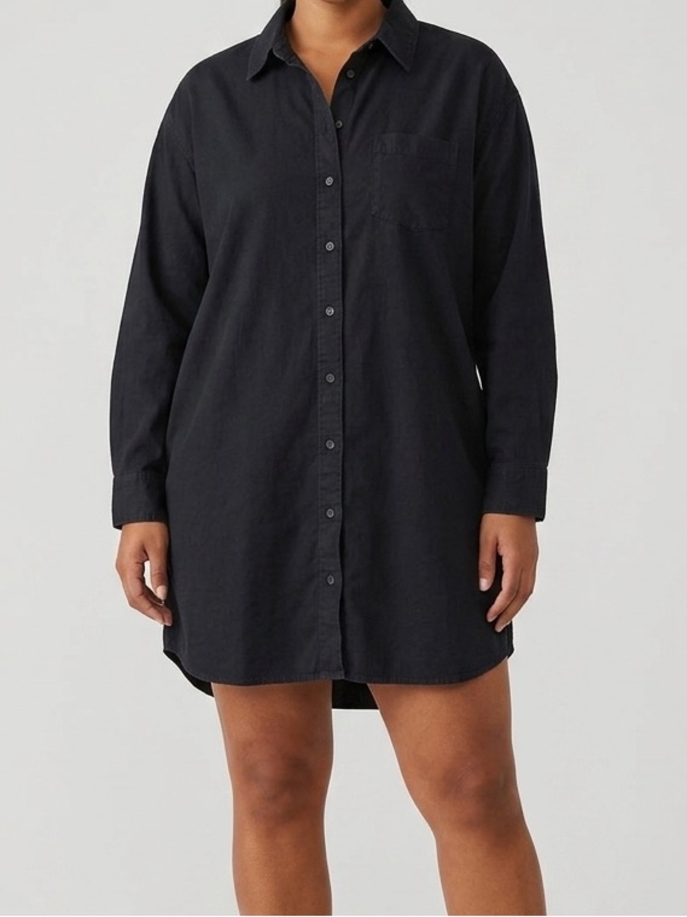 Target Button-Front Black Short Dress